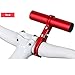 Produktbild LCLrute Fahrradverlängerung Unterstützung Fahrrad Taschenlampe Halter Lenker Fahrrad Zubehör Extender Halterung (Rot)