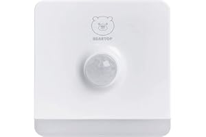 Lampka nocna firmy BEARTOP | z czujnikiem zmierzchu i ruchu | ciepła biel | automatyczne włączanie/wyłączanie | światło orientacyjne, oświetlenie szafy | bardzo energooszczędna | 2 sztuki