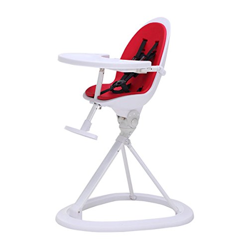 Ickle Bubba Orb Baby Highchair - Feature Packed Feeding High Chair in Red on White Colour Combination