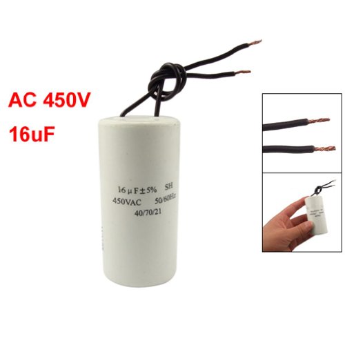 SODIAL (R) CBB60 Wechselstrom 450V 16uF Wired Motor SH Kondensator 50/ 60Hz