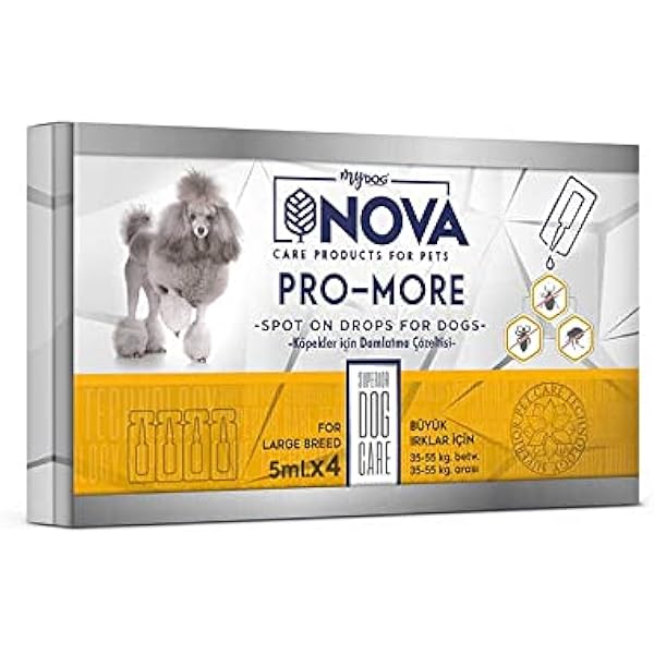 Nova Mydog Buyuk Irk Kopek Ense Damlasi 5ml 4adet 35 55kg Arasi Kopeklere Amazon Com Tr Evcil Hayvan Urunleri