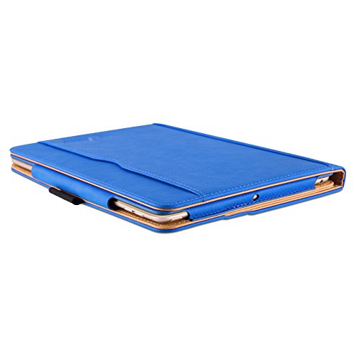 iPad Air, Air 2 & iPad 9.7″ 2017 Hülle – JAMMYLIZARD Ledertasche Smart Cover mit Standfuktion für iPad Air (5. & 6. Generation) & iPad 9.7″ 2017, BLAU & HONIG, [MIT STIFT & STIFT-HALTER] - 7
