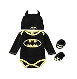 Hecho de materiales de alta calidad, se siente suave. El dise?o š²nico de Batman hace que su hijo sea mšs atractivo y enšŠrgico, perfecto para bebšŠs peque?os.