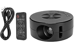 LUQEEG Mini Projecteur Portable, Petits Projecteurs Vidéo D'extérieur avec Fonction de Synchronisation de L'écran, Projecteur de Film Compatible avec iOS/Android Téléphone/Tablette