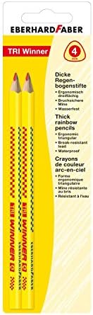 Eberhardt Faber Winner Colouring Pencils 517498 TRI Rainbow Set of 2