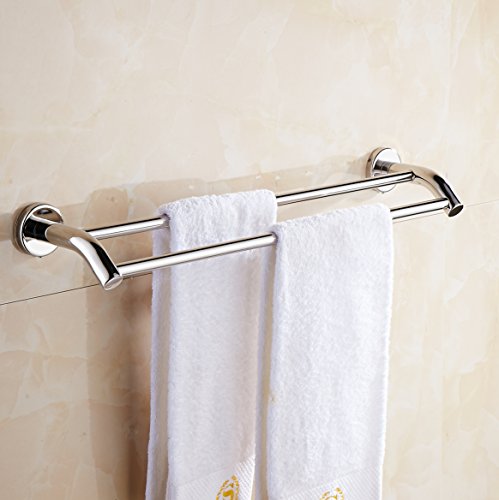 Aothpher- SUS 304 Edelstahl Handtuchhalter, verchromt, 50cm, Wandmontiertes Badezimmer Handtuchhalter & -stangen - 2