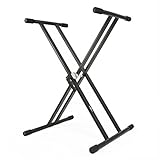 Altura Ajustable Soporte de Teclado con Doble Refuerzo de Gear4music