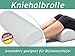 Produktbild Kniehalbrolle (50 x 20 x 12 cm) mit Kissenbezug oder Kissenbezug einzeln - entspannte Lagerung der Beine - optimal für eine ergonomische Schlafposition für alle Rückenschläfer, Kniehalbrolle