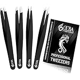 4 Pz. Pinzette Per Sopracciglia Pinzette Professionali In Acciaio Inox - Foto 4