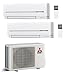 Produktbild Klimageräte Mitsubishi Electric Dual Split Inverter Serie SF 9000 + 18000 mit-2D53VA