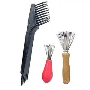 3 Pieces Hair Brush Cleaner Comb Cleaning Tools Brush Remover for Home,Salon etc