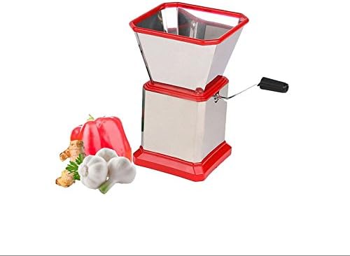 Stainless Steel Multi-Function Vegetables Shredder Garlic Press and Peeler, Premium Manual Mincer