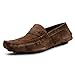 BACCA BUCCI MEN BROWN SUEDE LEATHER LOAFERS RS.1099.00