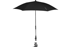 Stokke YOYO Sonnenschirm, Schwarz - UPF 50+ Schutz, verbesserte Deckkraft - Verwendung auf YOYO Kinderwagen mit 0+ Neugeborenen Set, Liegewanne oder 6+ Textilset