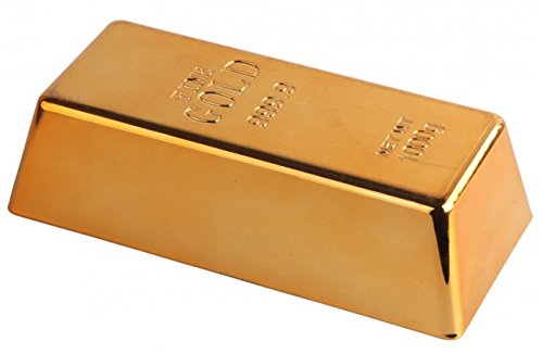 Türstopper 'Goldbarren' - Stopper für Tür in Goldbarrenoptik - Türkeil - Deko - Briefbeschwerer