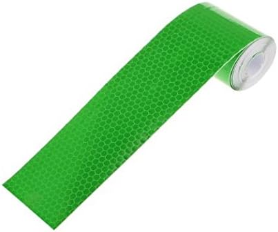 Danapp 5cm * 3m back to the crystal color grid reflective film reflective tape reflective warning tape (green)