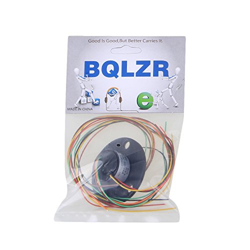 BQLZR 1.73Inch Flang Durchmesser Schwarz 6 Draehte 240VAC / DC Metall 250rpm 2A Industrietestausruestung Kapsel Schleifringleiter - 4