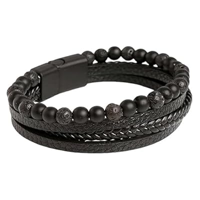 Volcanicx Wellness & Relief Bracelet,volcanic Menopause Bracelet For Slimming,volcanicx Menopause Bracelet,volcanic X Wellness Relief,menopause Weight Loss For Women And Men (8.26in, Black)