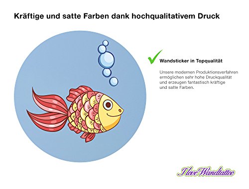 I-love-Wandtattoo WAS-10003 Wandsticker Kinderzimmer „Unterwasserwelt“ Sticker Aufkleber Wandtattoo Wandaufkleber - 3