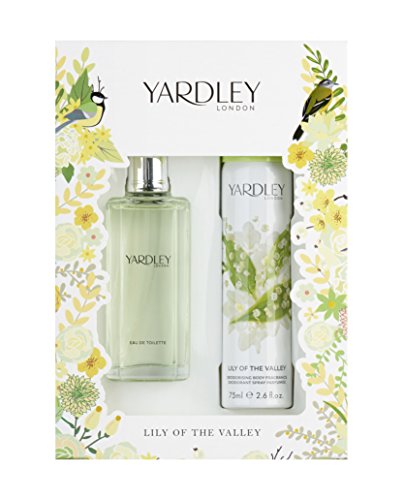 Yardley London Lily of the Valley Eau de Toilette and Body Spray Christmas Gift Set 50 ml - Pack of 2