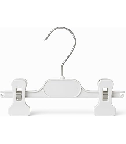 30 Grucce Per Bambini In Plastica Bianca - Appendiabiti 26cm Per Magliette - Foto 6