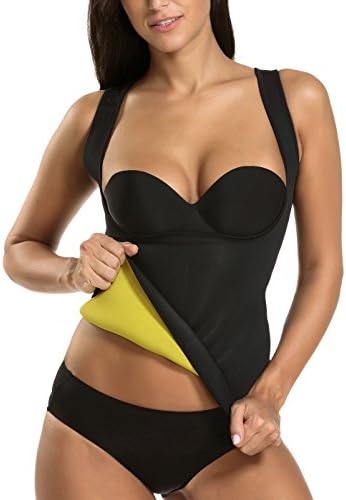 FULLANT Women Sauna Shirts Hot Sweat Slimming Neoprene Sauna Vest Tank Top Body Shaper for Weight Loss