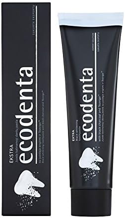 Charcoal Toothpaste Ecologic Black Whitening ECODENTA Natural Teavigo 100ml