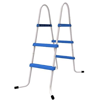 Jilong Piscine 2 Niveaux échelle pour Piscine Mural hauteurs à 84 cm, Bleu, 80 x 60 x 115 cm, 29r143