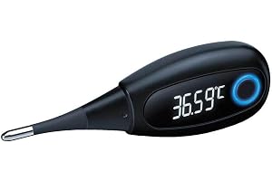 Beurer OT30 digital bastermometer med Bluetooth-dataöverföring och graviditetsplaneringsapp, visar resultat på 3 minuter, läm