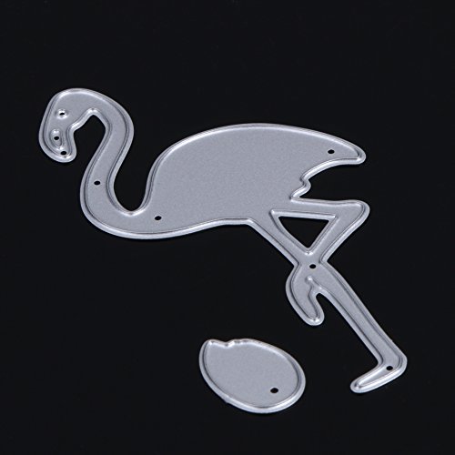 Amazingdeal365 Flamingo Metall Form Schablonen Schneiden DIY Dekor Sammelalbum Karten Buchzeichen Lesezeichen als Geschenk für Freunde Geburtstag Kinder,Kindergarten Hobby Schule Handarbeit Unterricht usw. Ein tolles Geschenk! - 5