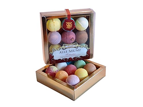 Geschenk Packung Badepralinen " Alle Neune " Badekugel Badezusatz
