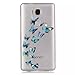 Produktbild KSHOP Schutzhülle TPU Silikon Hülle für Huawei Honor 5X HandyHülle Etui Schale Schutzhülle Case Cover Tasche schlank kratzfeste - Blue Butterfly Schmetterling