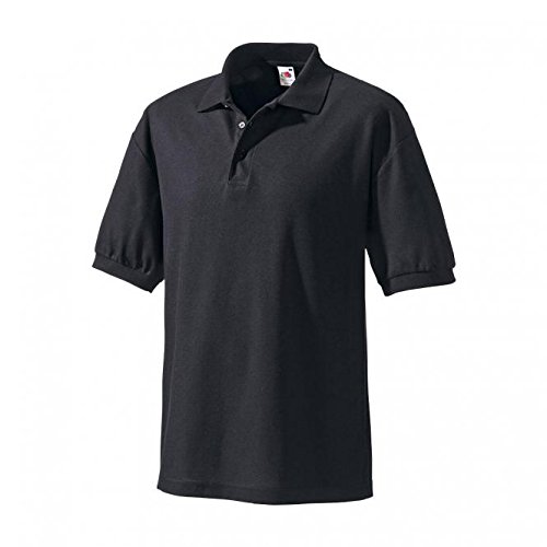 Preisvergleich Produktbild Fruit of the Loom Polo-Shirt schwarz / S