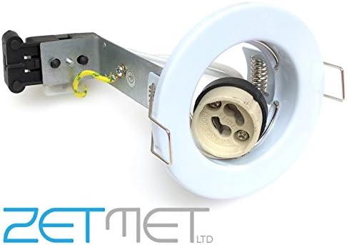 10 x Red Arrow Fixed White GU10 Ceiling Downlights