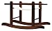 Kinder Valley Dimple on Palm Moses Basket and Walnut Rocking Stand Bundle (Cream)