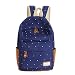 Produktbild Hrph Mode Unisex-Punkt-Drucken-Rucksack-Schule-Buch Rucksäcke Schultertasche beiläufige stilvolle