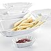 Produktbild Malacasa, Serie Regular, 8-teilig Set Porzellanschälchen, 4 Große Pommes Schale mit 4 Kleine Dipschälchen, Würstchenteller, Imbissschalen für Vorspeise, Nachtisch, Chips, Snacks