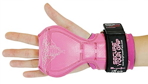 Cobra Grips Gewichtheben Handschuhe, Grippad Hochleistung Gurte, Alternative zu Poweranheben Haken, Poweranheben, für Kreuzheben mit Integrierte, verstellbare gepolsterte Handgelenksstütze Unterstützung. *PATENTED* – Produkt von Grip Power Pads®. Kein Rutsch gepolsterten Trägern für Bodybuilding 1 Jahr problemlosen Austausch Garantie. Alternative für Trainingshandschuhe - 4