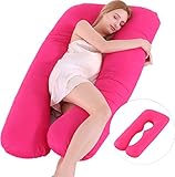 Coussin Femme Enceinte,Oreiller De Grossesse Complet De 55', Oreiller De Maternité En Forme De U Pour Dormir Avec Un Design Pour BéBé Allaité, Avec Housse En Coton Amovible (Multicolore-A)
