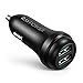 Price comparison product image Quick Charge 3.0 Car Charger, RAVPower 36W QC 3.0 Car Charger Dual USB Ports Car Adapter for iPhone X Xr XS Max, iPad Mini Air Pro 2018, Galaxy S9 S8, Smartphone, Tablet and More (Black)