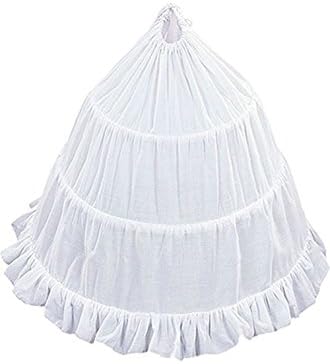 DMDS Girls A-Line 3-Hoop Flower Girl Crinoline Petticoat Skirt (19 inches)