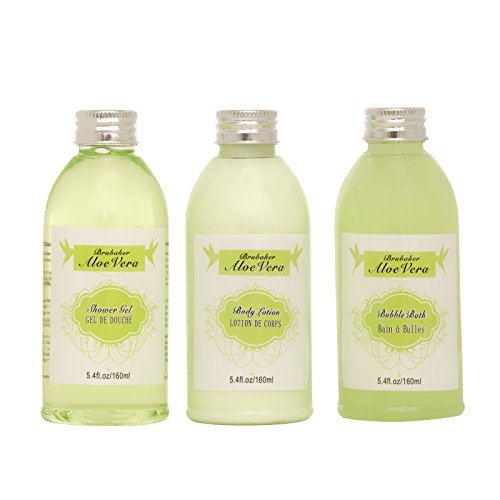 BRUBAKER 9-teiliges Wellness Verwöhn Badeset Geschenkset – Aloe Vera - 4