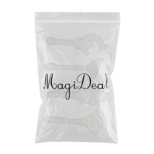 MagiDeal 4 Stück Magic Stick Silikon Anhänger Formen Schmuck Machen Werkzeuge Mit Loch - 2