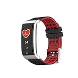 TPulling Mode Smart Armband E08 PPG+ECG Multifunktionales Intelligente Armbanduhr Smart Watch BT Sport Gesundheitsmonitor Outdoor Für Android IOS Smart Armband Sportuhr (Schwarz)