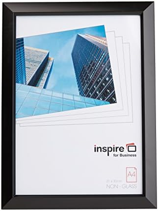 Inspire For Business Stanford 21 x 30 cm A4 Easy Loader Photo/Poster Frame - Black