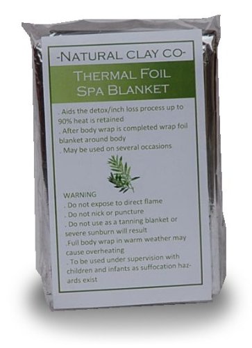 Natural Clay Co Spa/salon thermal foil blanket aids inch-loss.