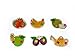 Hess Wooden Fruit Decor Small Wardrobe