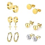 Pendientes aros oro hombre mujer niña bisuteria La alta superficie pulida de la artesanía, hace que sea un brillo duradero.