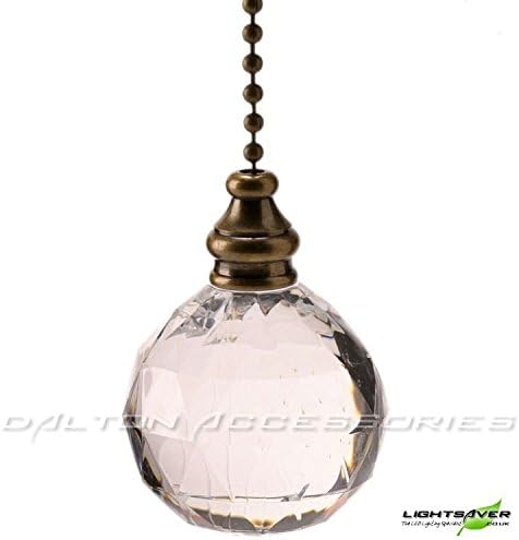 Crystal Ball Bathroom Light Pull with Anitique Finish Pull Chain/Pull Cord Replacement