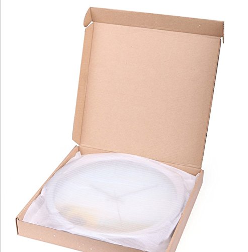 Wanduhr ohne Ticken (modern, lautlos, großes Ziffernblatt mit 30 cm, u.a. geeignet für Küche, Schuluhr, Klassenzimmer) schwarz - 3